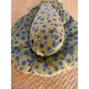 Stingray Plush Toy Green & Blue